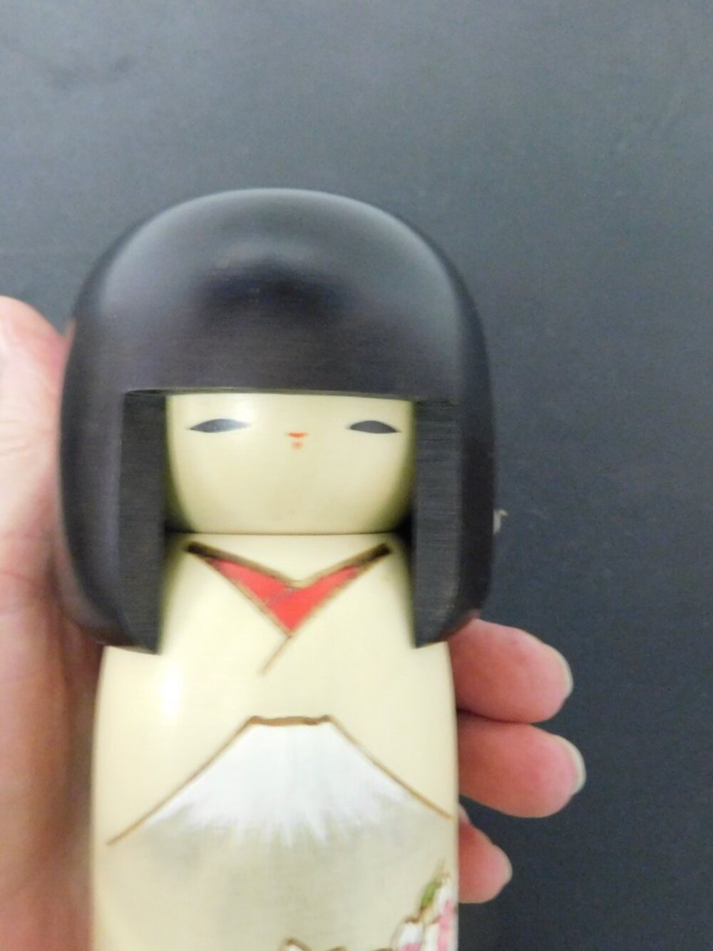 Usaburo KOKESHI DOLL Japan Japanese Creative Sosaku Woody Craft 7" - Picture 7 of 7